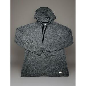 ALO Yoga Men's "The Conquer" Hoodie Size Medium Heather Black Stretch -EUC